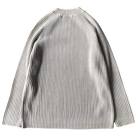 2000's Dual zip design rib knit sweater