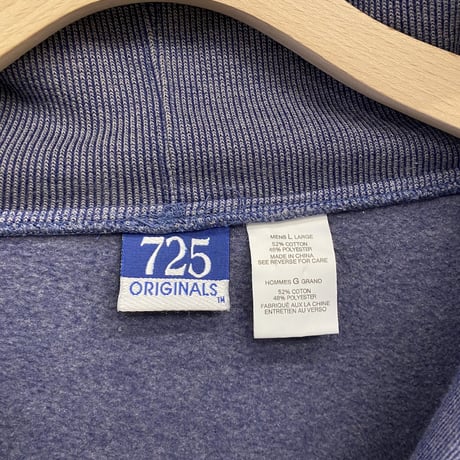 2000's Wide silhouette cotton blend half zip hoodie