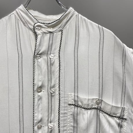 1990's Double button design rayon shirt
