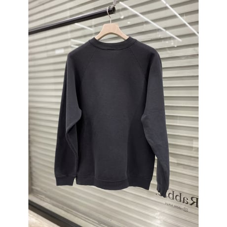 1990's EURO "FRUIT OF THE LOOM" Sun faded sweat shirt (BLK)