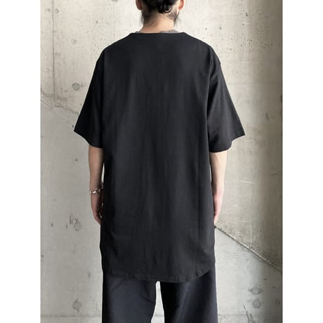 (DEAD STOCK)1990's Collarless short sleeve shirt