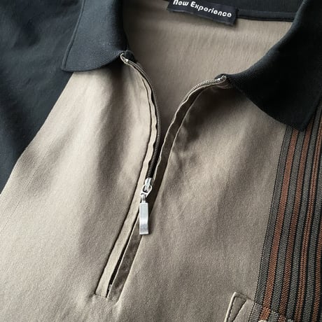2000's Mercerised cotton half zip shirt