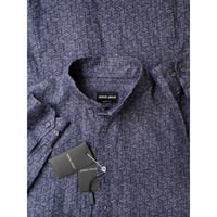 (NEW) "GIORGIO ARMANI" Long sleeve linen shirt