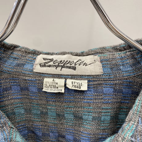 1980's Cotton jacquard long sleeve shirt