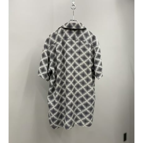 1990's Open collar plaid shirt