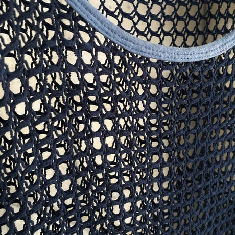 2000's Stretched mesh fabric cut & sew