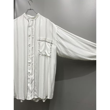 1990's Double button design rayon shirt