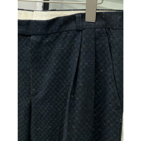 1980's-1990's Jacquard fabric 2tuck slacks pants