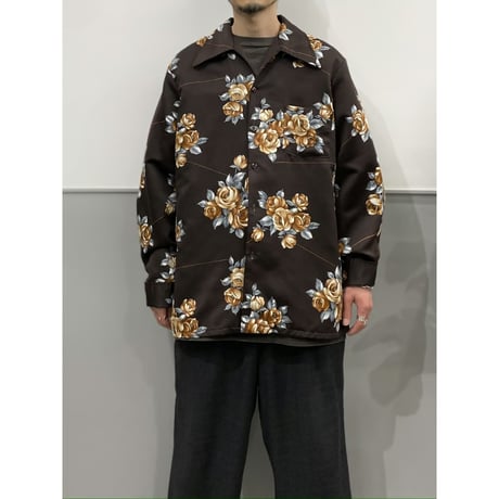 1970's "Mr.Jan" Floral printed open-collar shirt