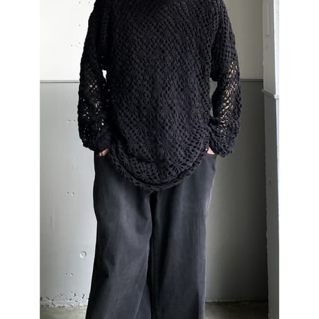 1990's Cotton Crochet pullover knit