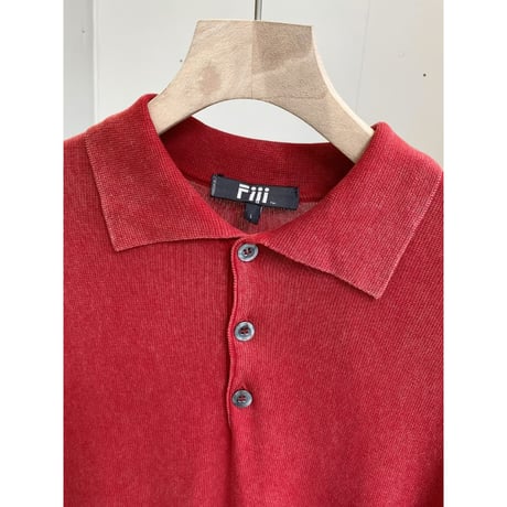 1990's-2000's Faded Color Rayon Blend Summer Knit Shirt