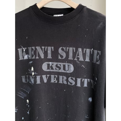 1990's-2000's College Print Design Painted Tee