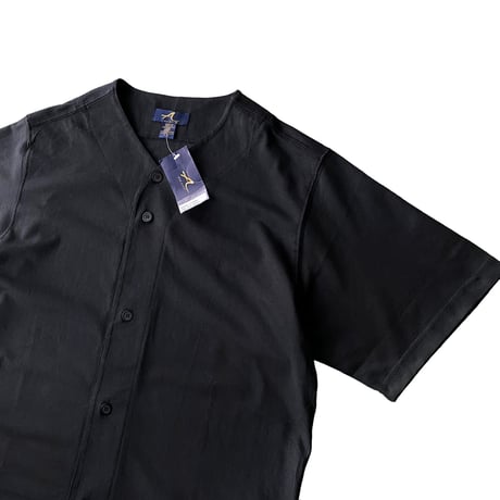 (DEAD STOCK)1990's Collarless short sleeve shirt