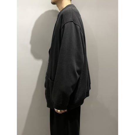 1990's Black color sweat cardigan