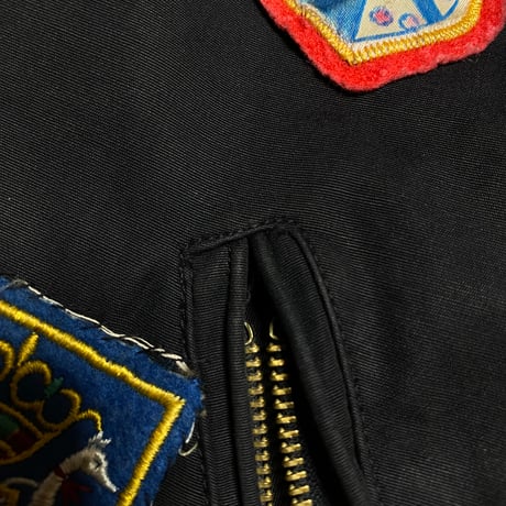 1950's-1960's "MONCLER" Black cotton ski jacket
