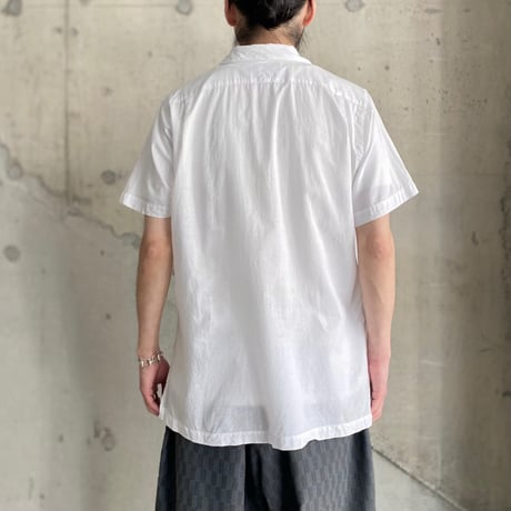 1990's "Polo by Ralph Lauren" Open collar hand woven cotton shirt