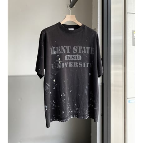1990's-2000's College Print Design Painted Tee