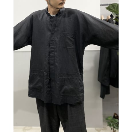 "Bleu de Chine" Ramie fabric 3pocket shirt
