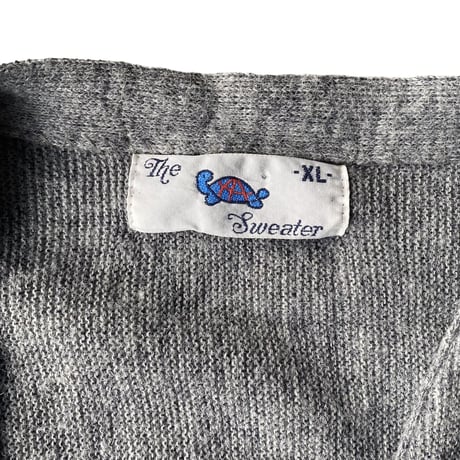 1980's "The Turtle Sweater" Acrylic knit cardigan