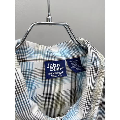 1990's Rayon blend full zip plaid shirt
