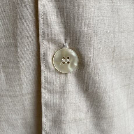 (Deadstock) 1990's ”Guy Laroche" Cotton/Viscose open collar shirt