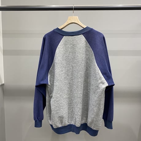 1990's Two tone color drawstring design sweat shirt