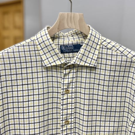 1990's-2000's "Polo by Ralph Lauren" Long sleeve plaid shirt