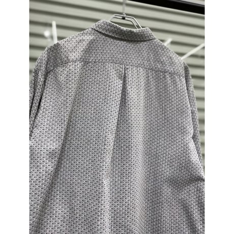 1980's-Early 1990's "SOSTANZA" Jacquard Fabric Long Sleeve Shirt