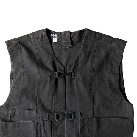 1980's Cotton fabric hook vest