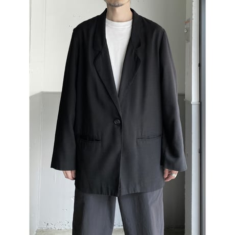 1990's-2000's Rayon blend relaxing tailored jacket