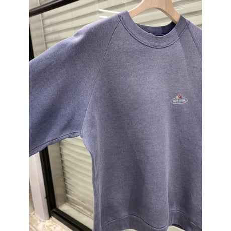 1990's EURO "FRUIT OF THE LOOM" Sun faded sweat shirt (NVY)
