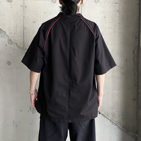 1990's-2000's Piping design short sleeve Tee