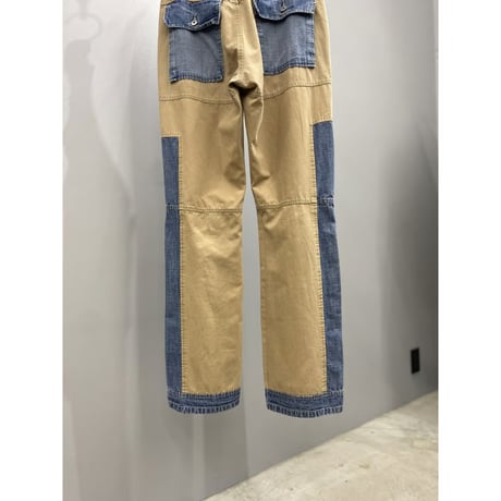 2000's〜 Two tone color denim pants