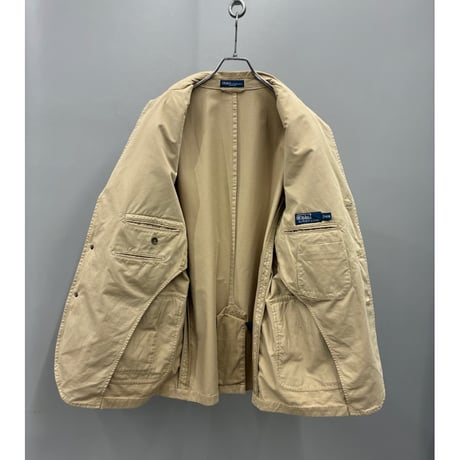 2000's "Polo by Ralph Lauren" Pima cotton blend tailored jacket