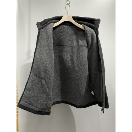 1990's-2000's Double zipper raglan sleeve wool jacket