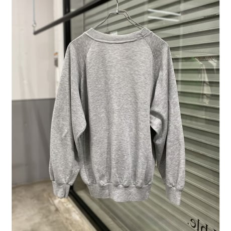 1990's Wide & Short silhouette raglan sleeve sweat shirt