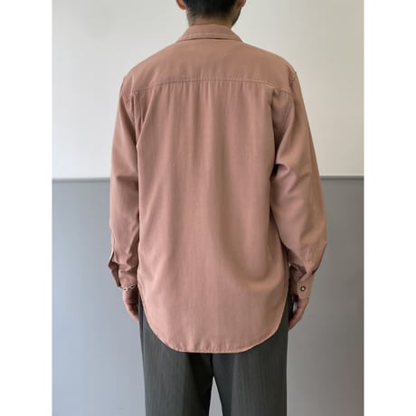 1990's-2000's Viscose blend open collar shirt