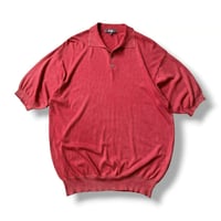 1990's-2000's Faded Color Rayon Blend Summer Knit Shirt