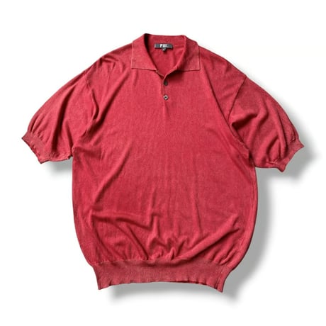 1990's-2000's Faded Color Rayon Blend Summer Knit Shirt