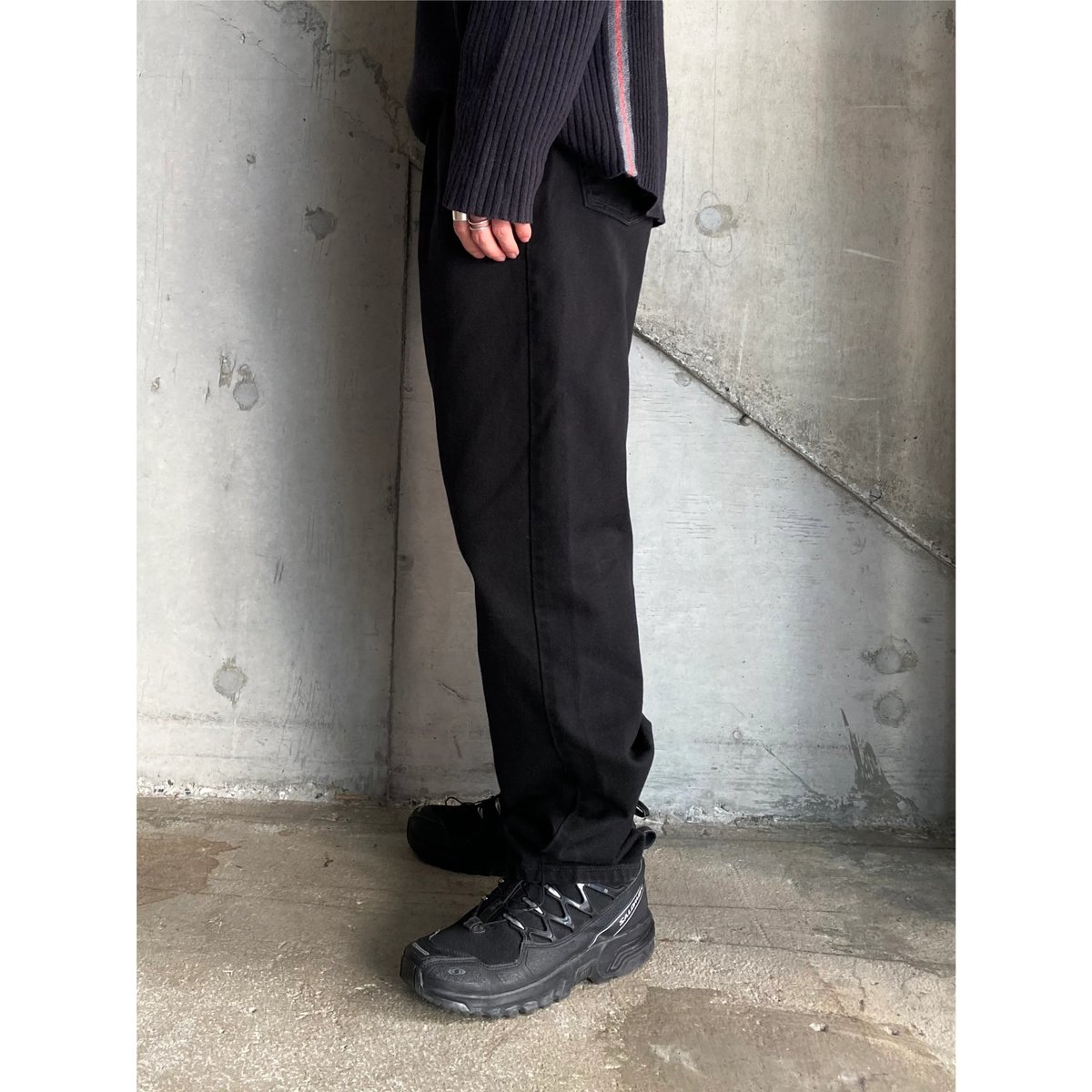 00s Eddie Bauer ブラック 黒 デニム パンツ USA製 2000's 
