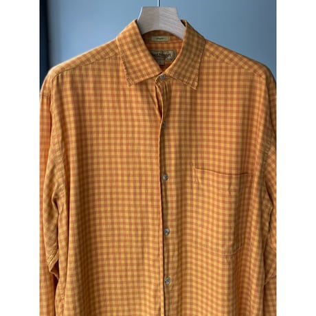 1990's "Paul Stuart" plaid patterned cotton shirt