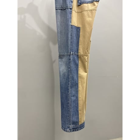 2000's〜 Two tone color denim pants