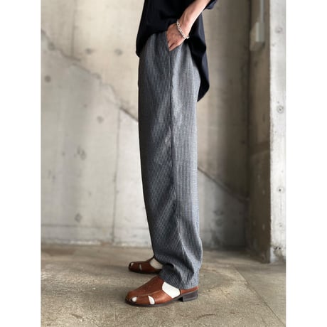 1980's Jacquard fabric rayon blend 2tuck slacks pants