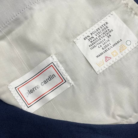 (DEAD STOCK) 1990's "pierre cardin" Viscose blend 3tuck slacks pants