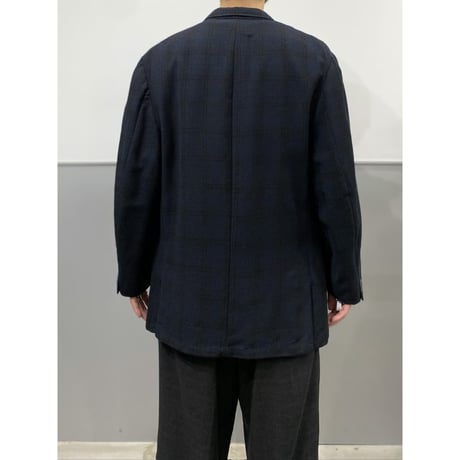 1960's Ombre plaid wool tailored jacket