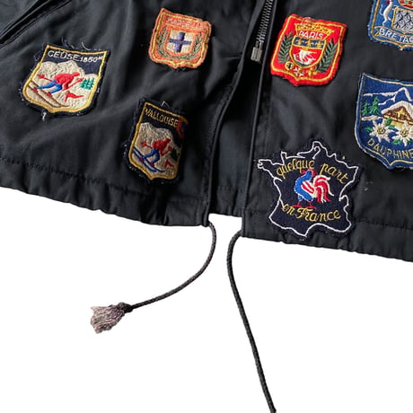 1950's-1960's "MONCLER" Black cotton ski jacket