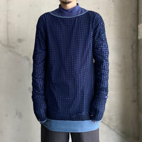 2000's Stretched mesh fabric cut & sew