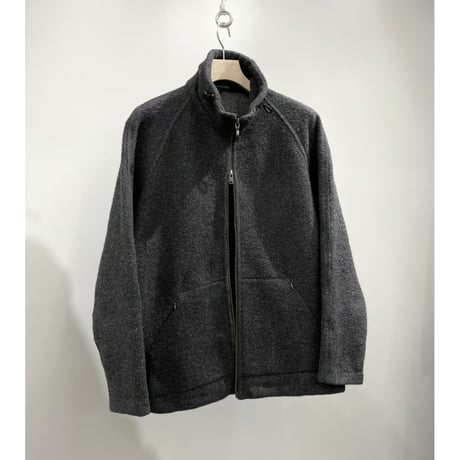 1990's-2000's Double zipper raglan sleeve wool jacket