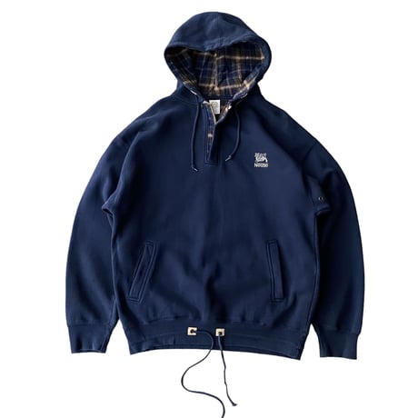 1990's "Nestle" Embroidery logo design half zip hoodie
