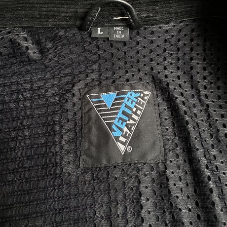 1990's Dual zip design leather motorcycle jacket